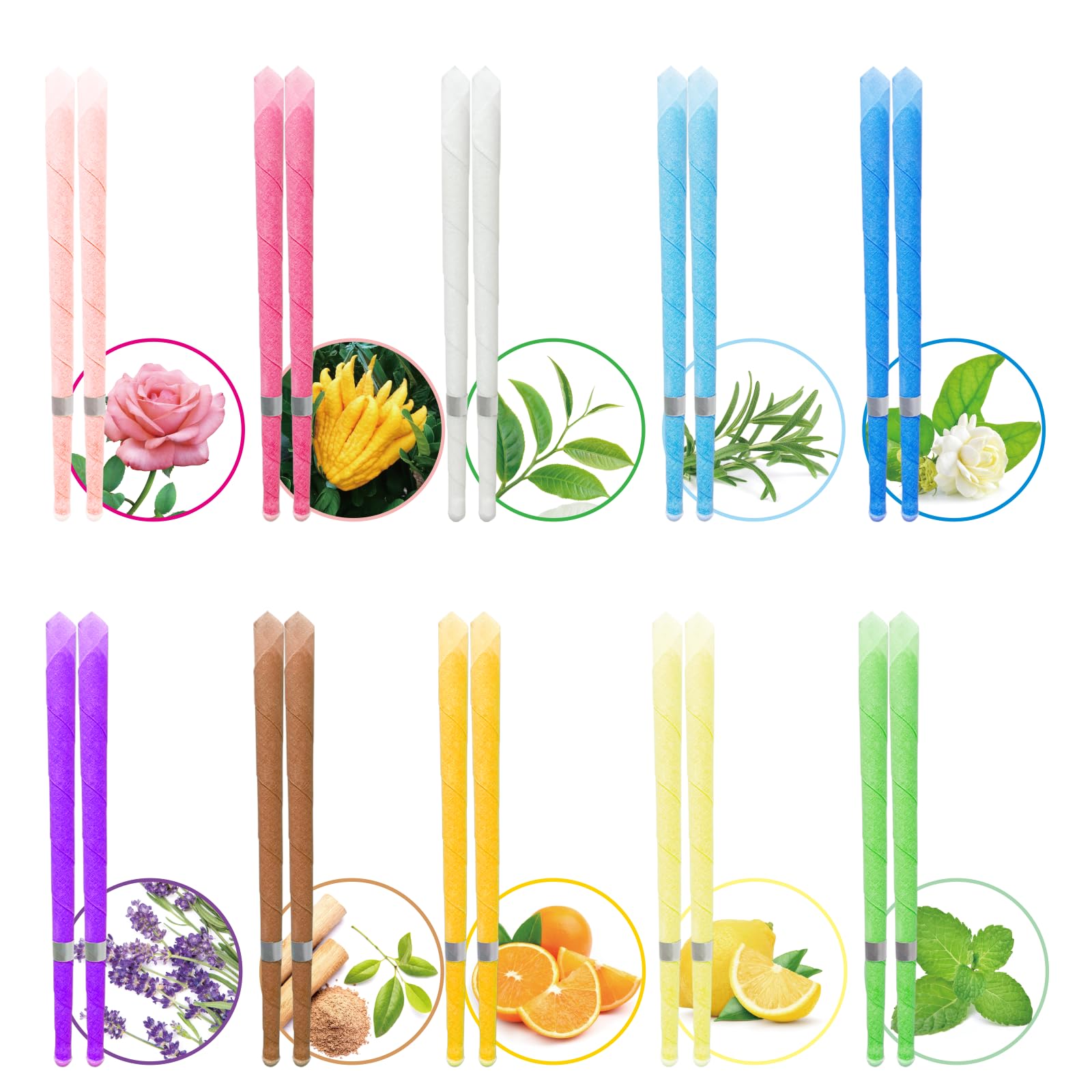 20 Candele per orecchie, candele per cerume, candele coniche, rimozione del cerume, kit per candele per rimozione del cerume con cera d'api organica naturale per orecchie bloccate