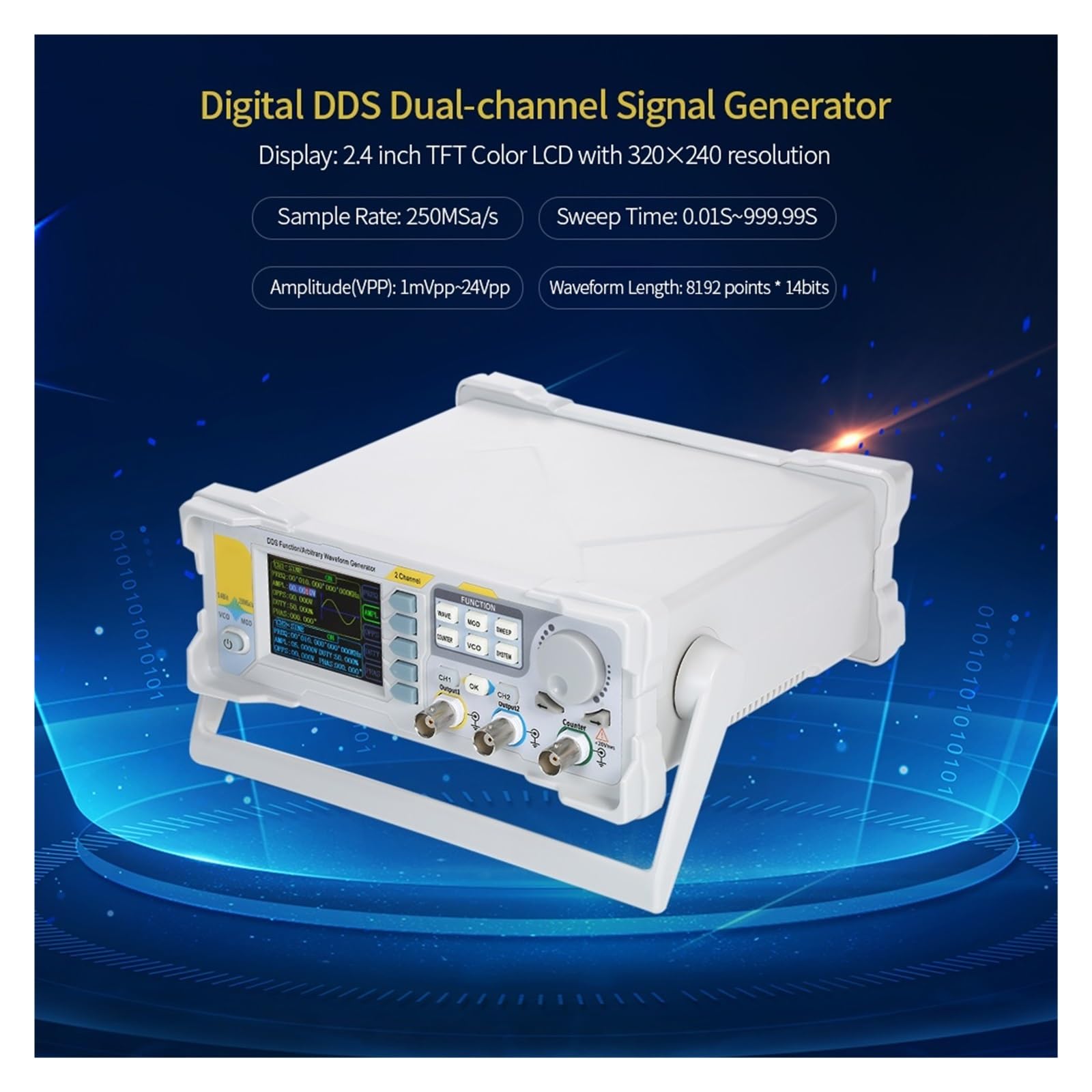 Generador De Señal FY6900 Digital DDS Función De Doble Canal Señal/generador De Forma De Onda Arbitraria Fuente De Señal De Pulso(60MHZ)