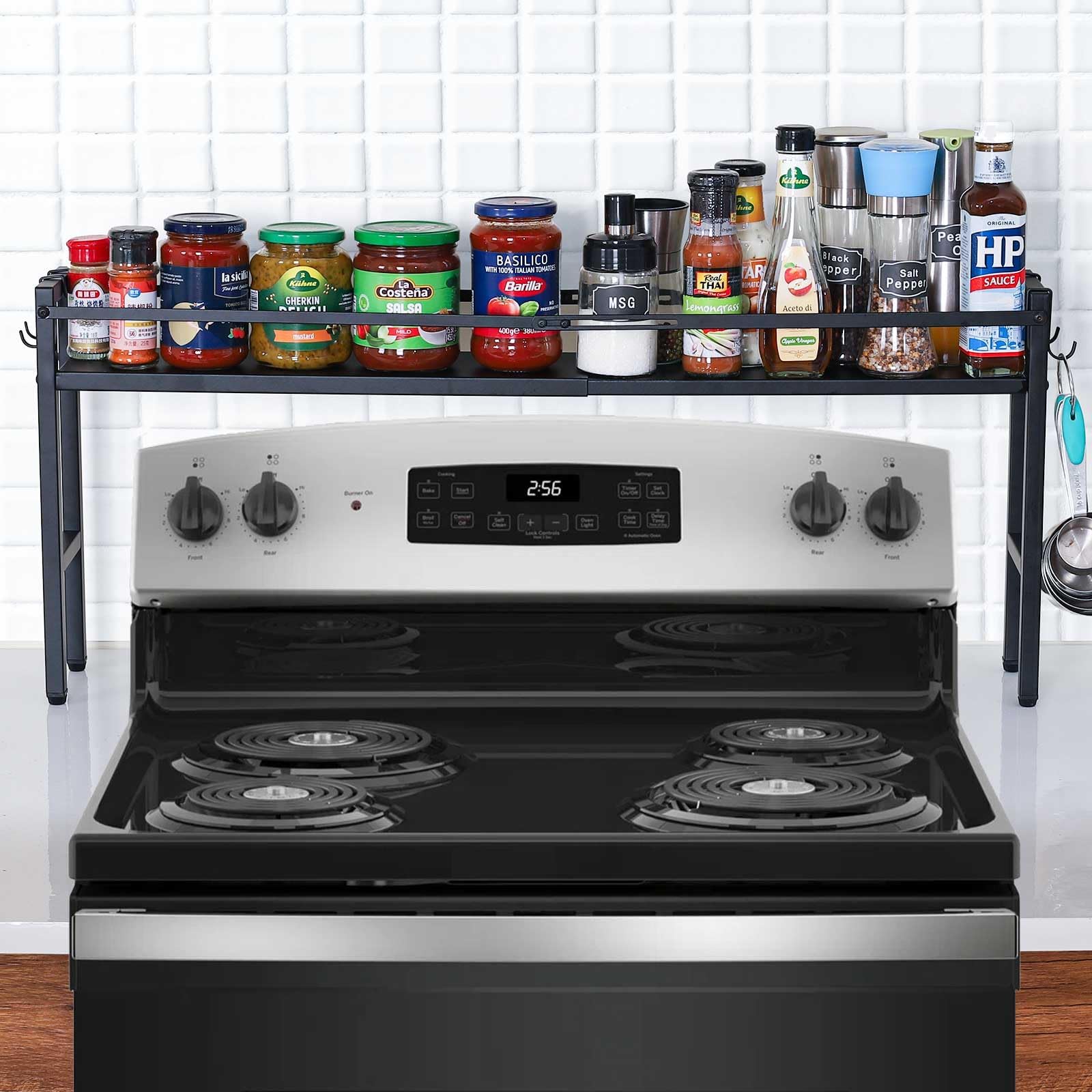 Amazon.com: VEVOR Over the Stove Shelf, Over Stove Spice Shelf for ...