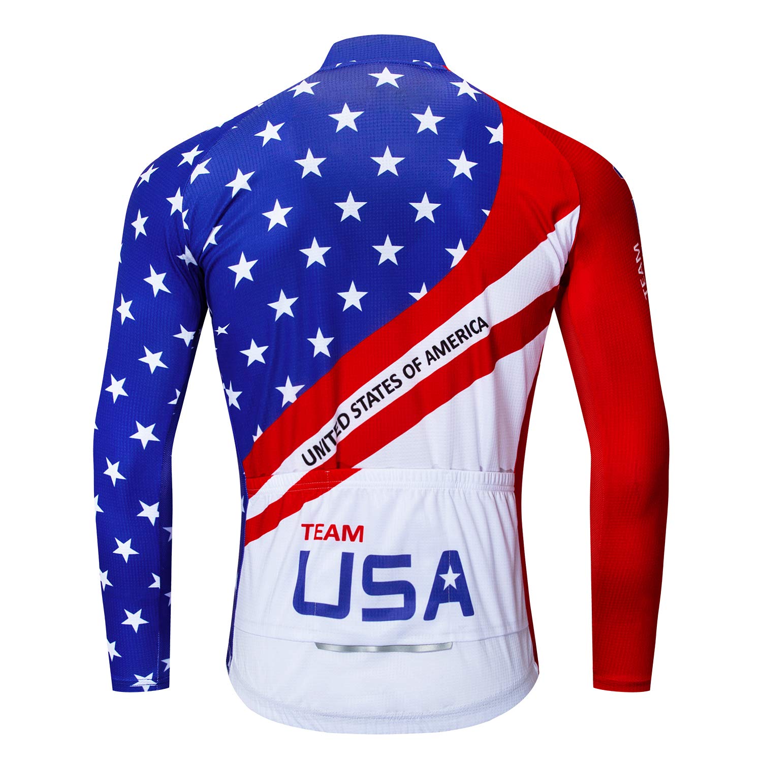 Męska koszulka kolarska z długim rękawem Pro Brand Team odblaskowe koszulki rowerowe kurtka USA