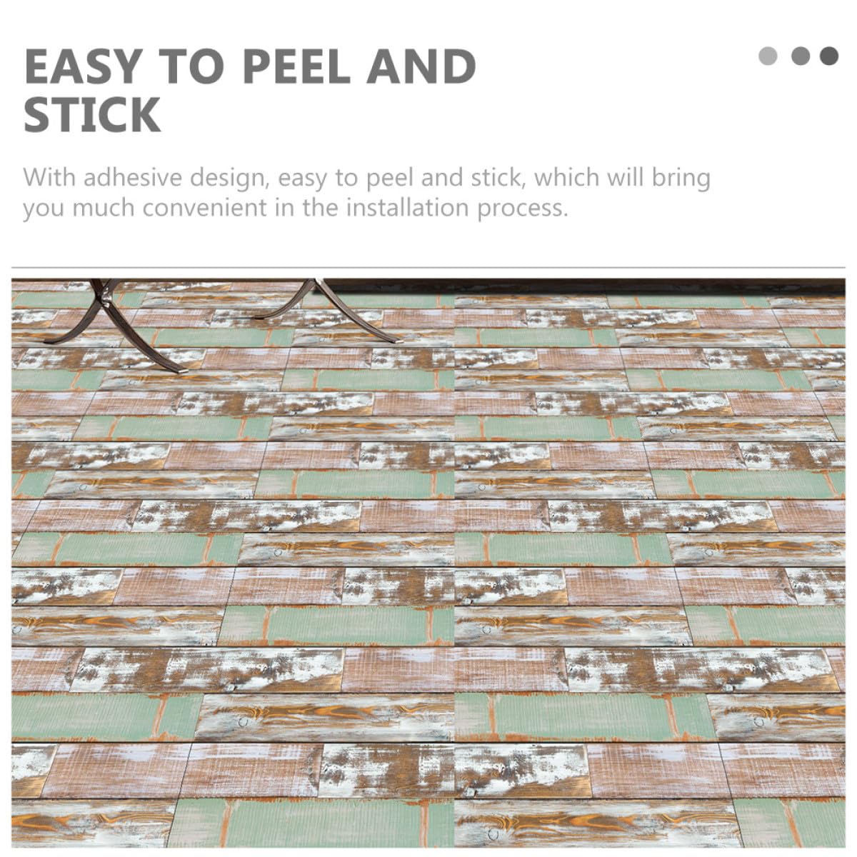 5 Piezas de Pegatinas Autoadhesivas para Suelo Pvc Efecto Madera