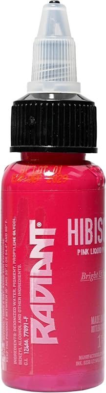 Radiant Colors Tattoo Ink 1oz Bottle (Hibiscus)