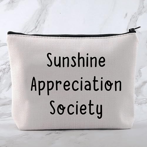 Miniatura 3 de MNIGIU Neceser de verano Sunshine Apreciation Society bolsa de cosméticos con eslogan para mujer Sunshine Apreciation Society