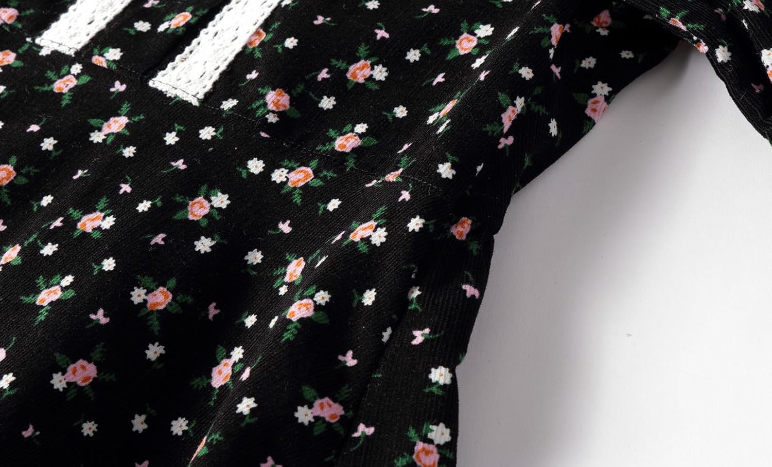 Mud Kingdom Fashion Little Girls Floral Dress Long Sleeve Ruffled Cute Spring Autumn - Image 2