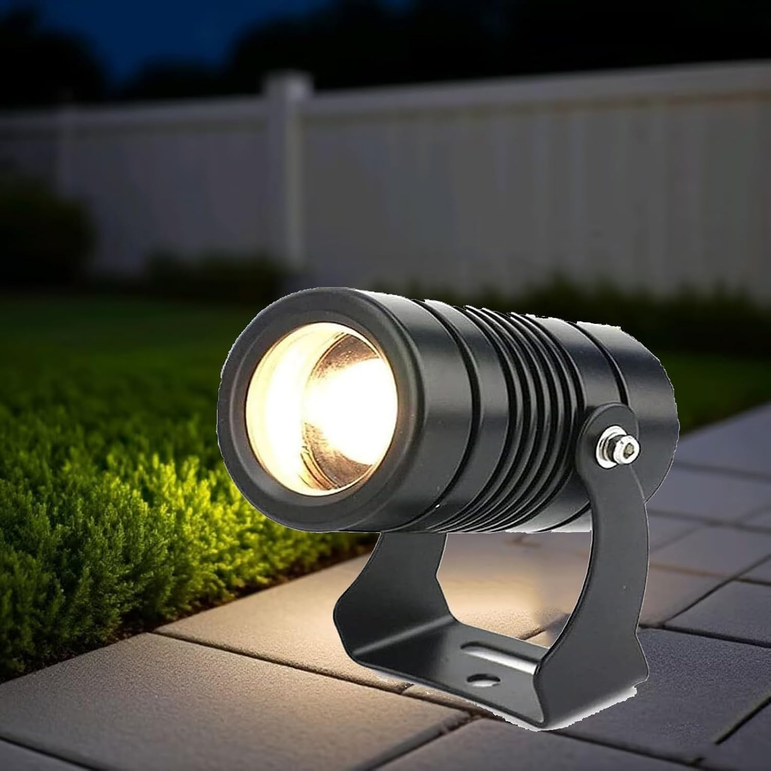 IP67 LED Waterproof Narrow Beam Spotlight - Outdoor Adjustable Wall Wash Light, Garden Flood Light With Long Throw, For Building Facades Landscape Projection Lighting(Warm White 3000K,10W(DC24V))