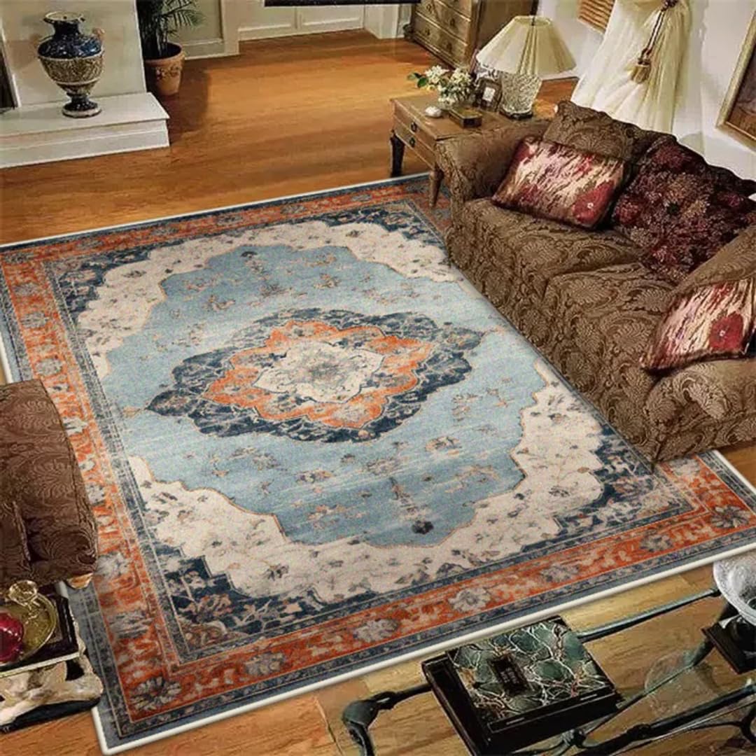 Tapis de Salon Rétro pour Canapé et Espace Table Basse