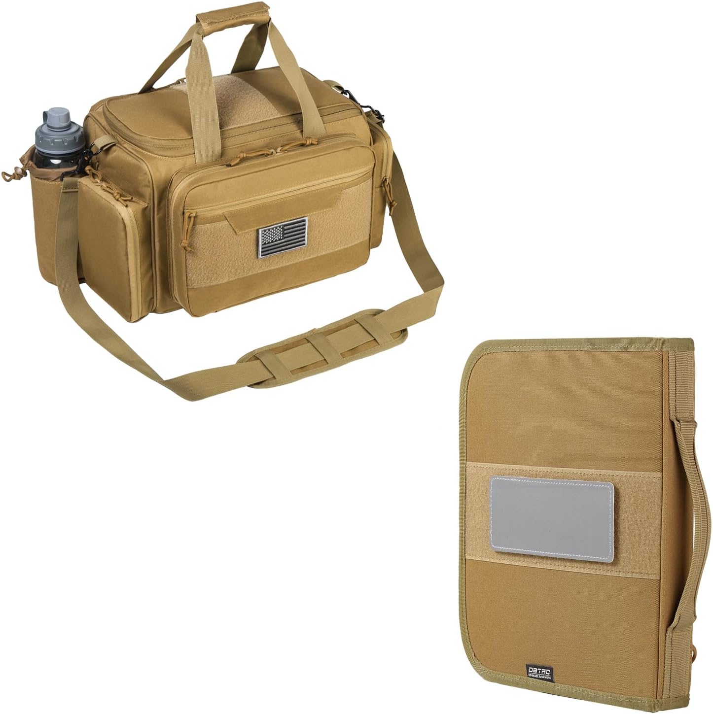 Tactical Specilist Range Bag + Stiffen Pistol Case (Tan)