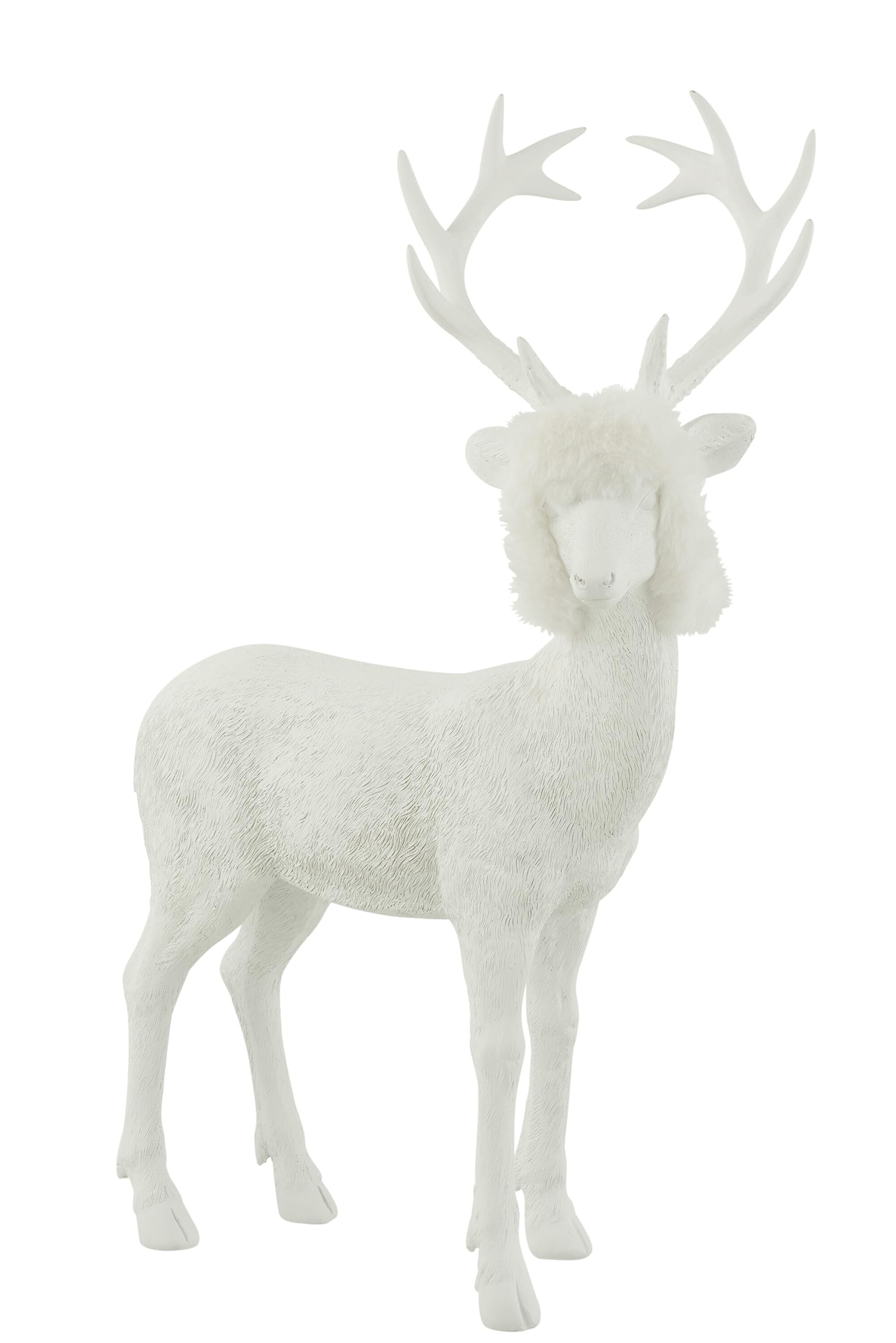 J-Line Figurine Reindeer - Resin - White - Large