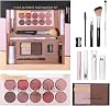 Beginner Makeup Set, Adult Makeup Kit 11 Piece Highlight Lipstick Eyeshadow Palette Brush Mascara - For Girls Teens Travel Christmas Party Wedding