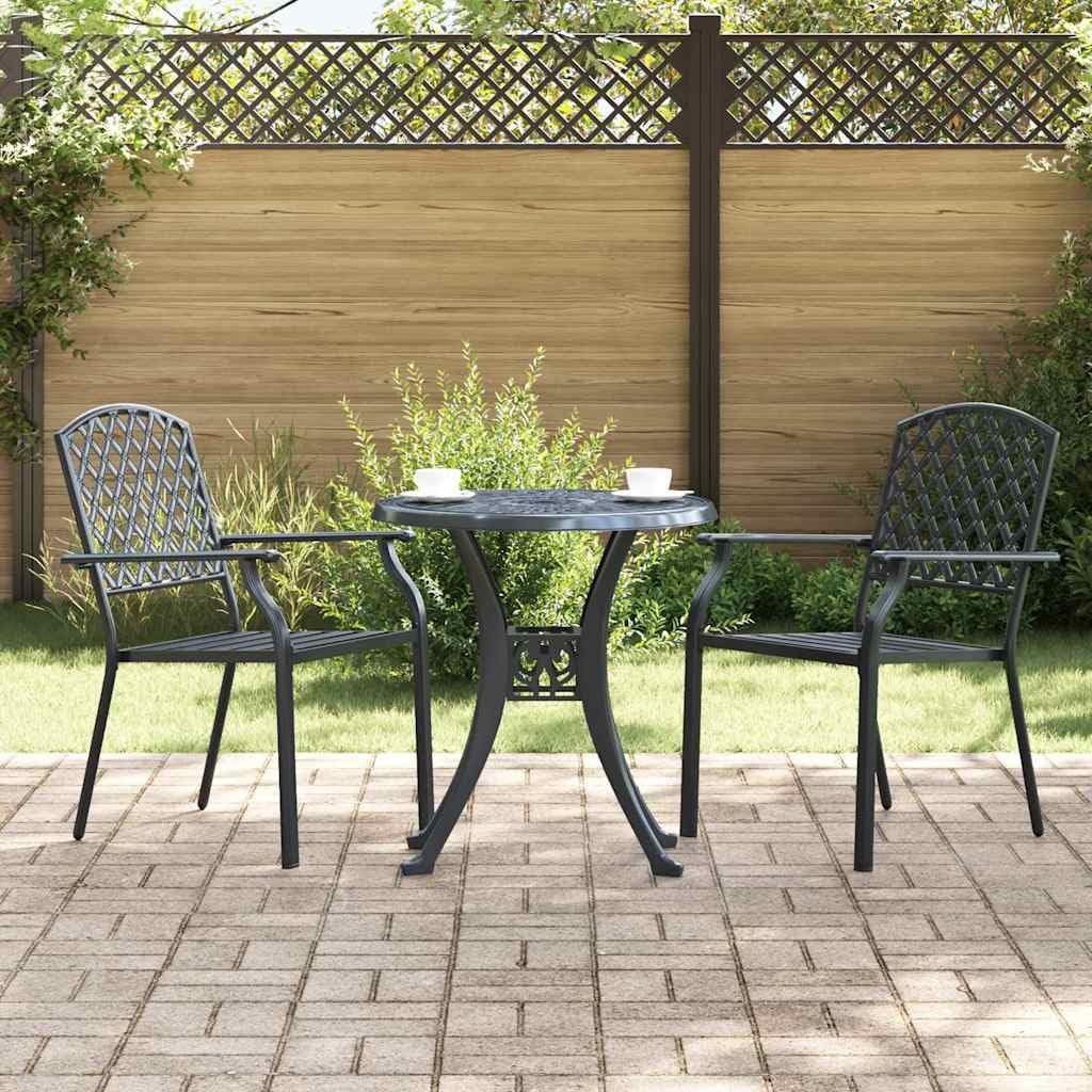 Chaise de jardin empilable avec accoudoirs lot de 2 fauteuils de balcon stables