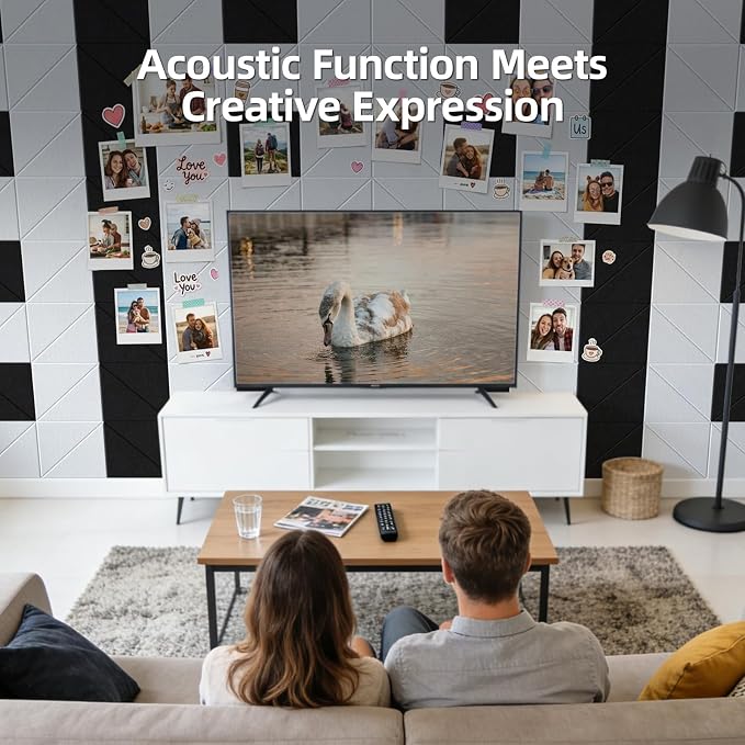 Paneles acústicos autoadhesivos para pared absorbentes de sonido 20 unidades miniatura 9