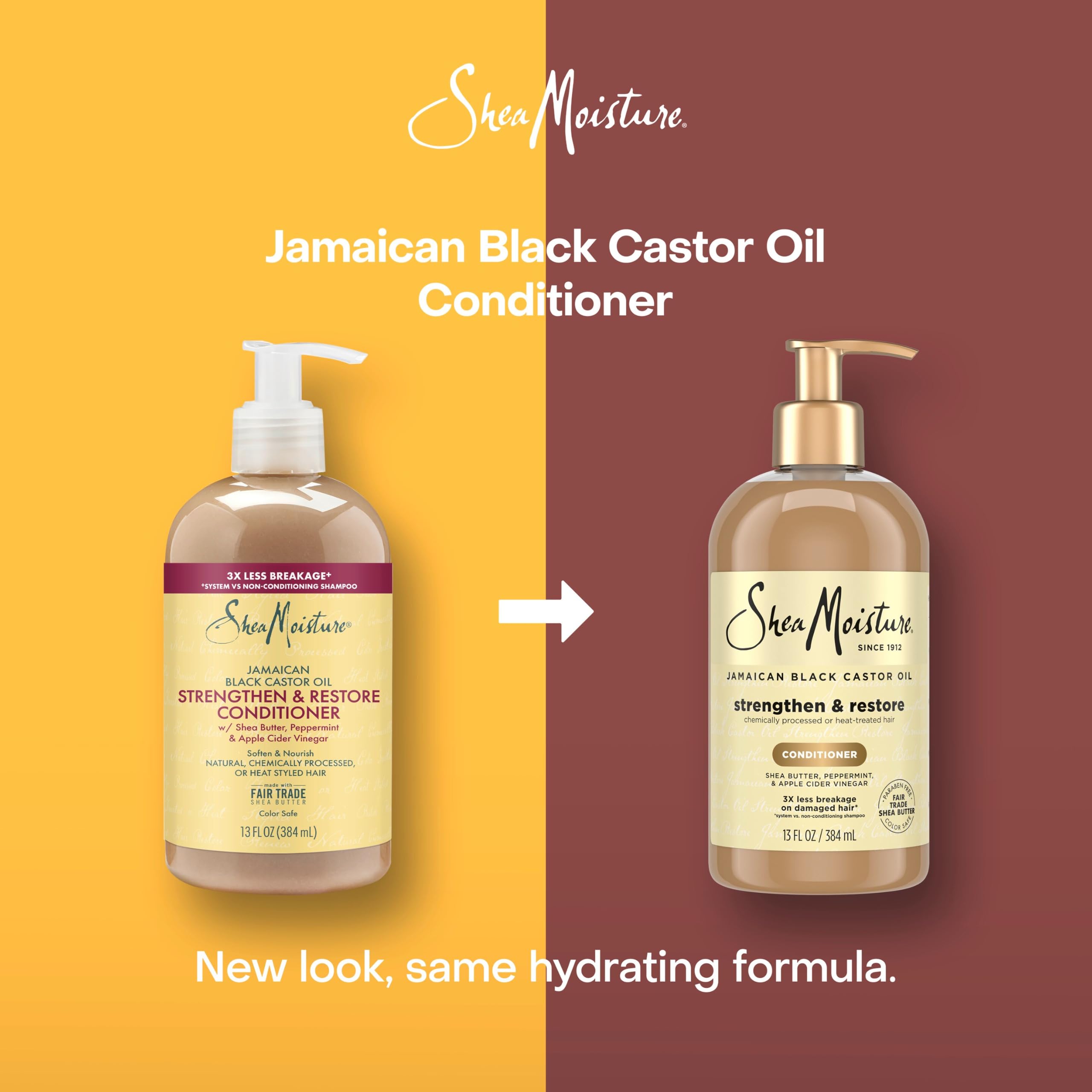 Shea Moisture Jamaican Black Castor Oil Grow & Restore Rinse Out Conditioner, 384 ml 1