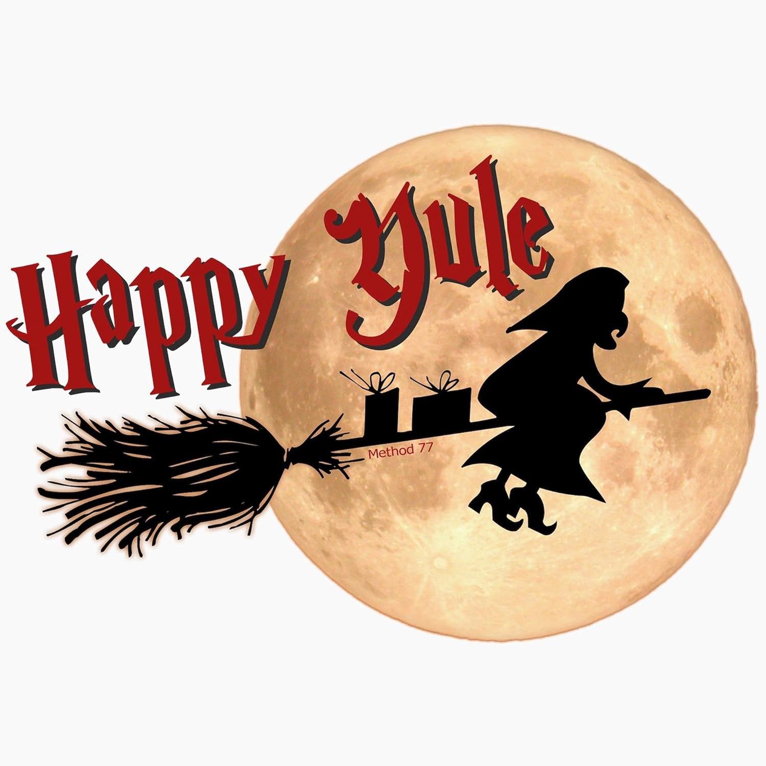 CafePress Happy Yule Greeting Cards Greeting Card (20-pack), Note Card with Blank Inside, Birthday Card Matte