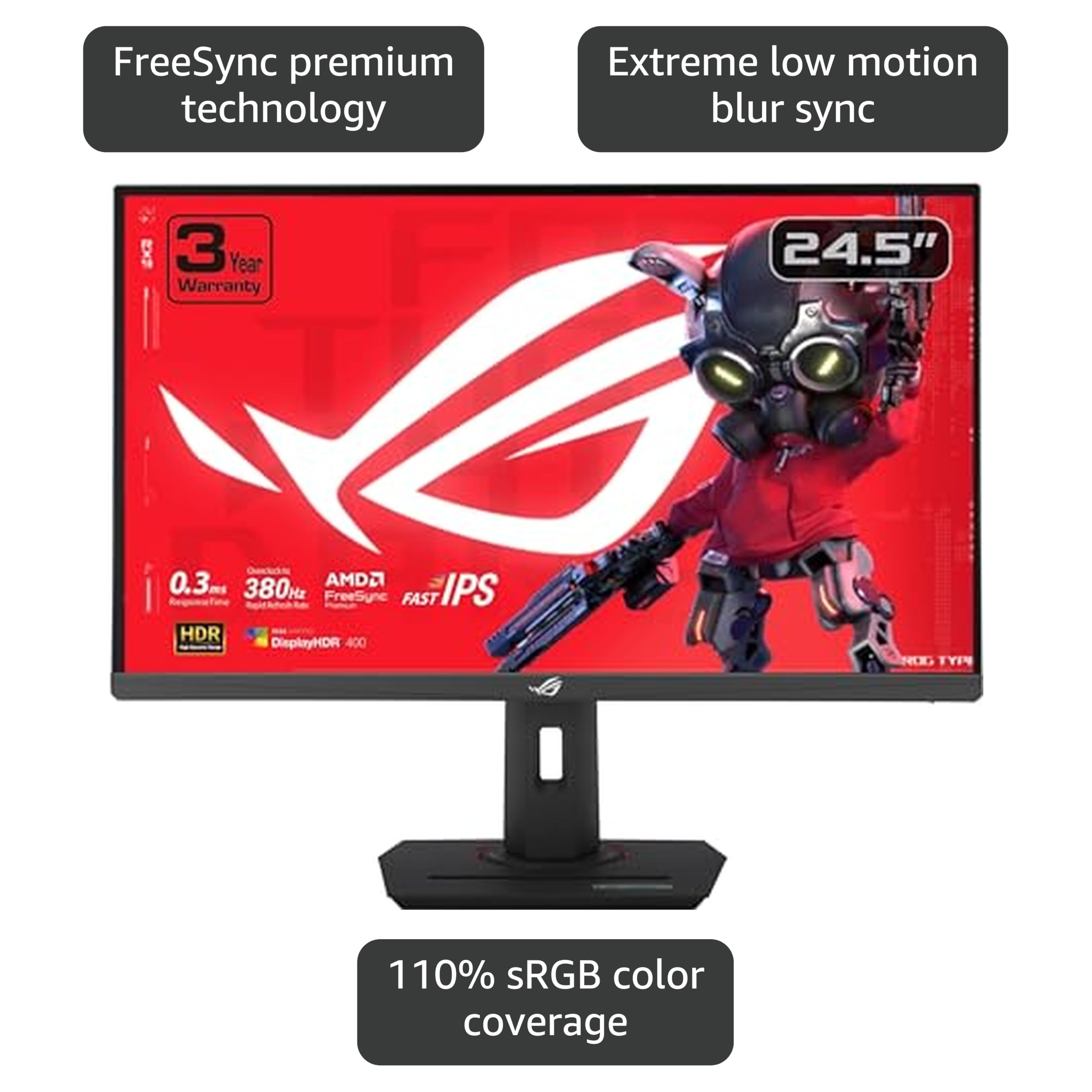 Amazon.com: ASUS ROG Strix 25” (24.5” viewable) Esports Gaming