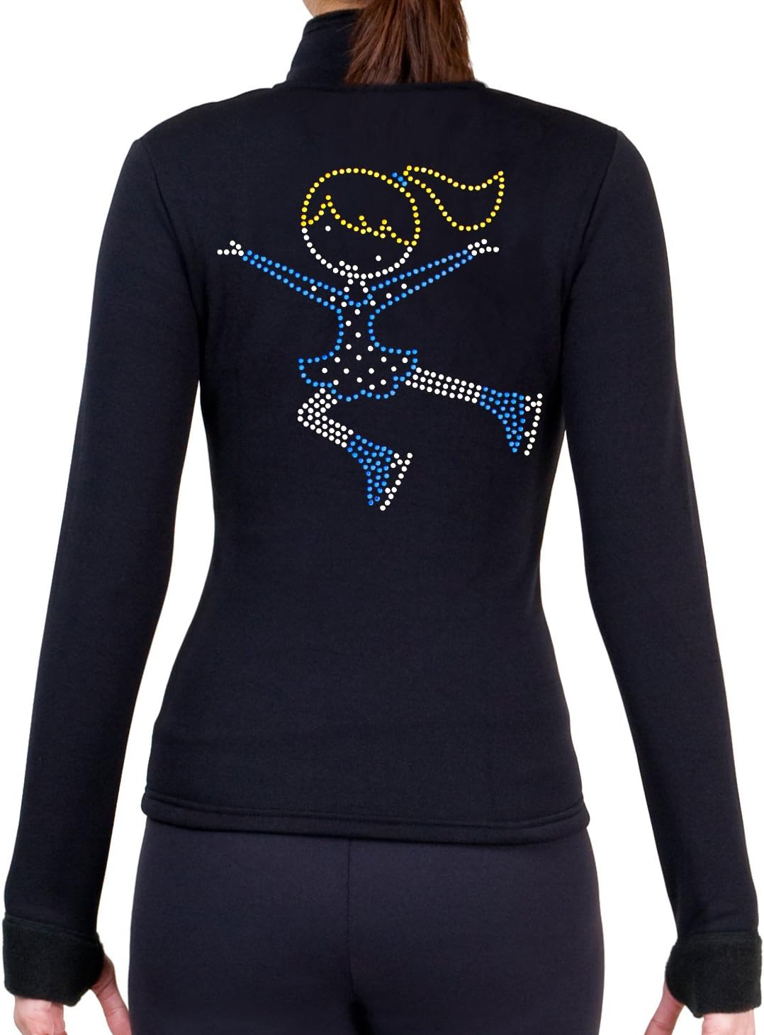 NY2 SPORTSWEAR Figure Skating Polartec Polar Fleece Jacket with Rhinestones JR403-MIX - Adult Sizes