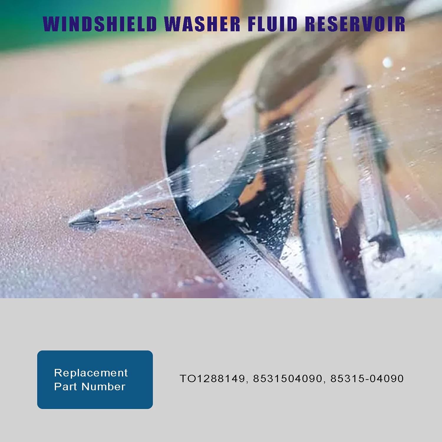 Windshield Washer Fluid Reservoir Tank Compatible with Toyota Tacoma 2005-2015, Wiper Fluid Reservoir, Jar Assy, Replace# 85315-04090