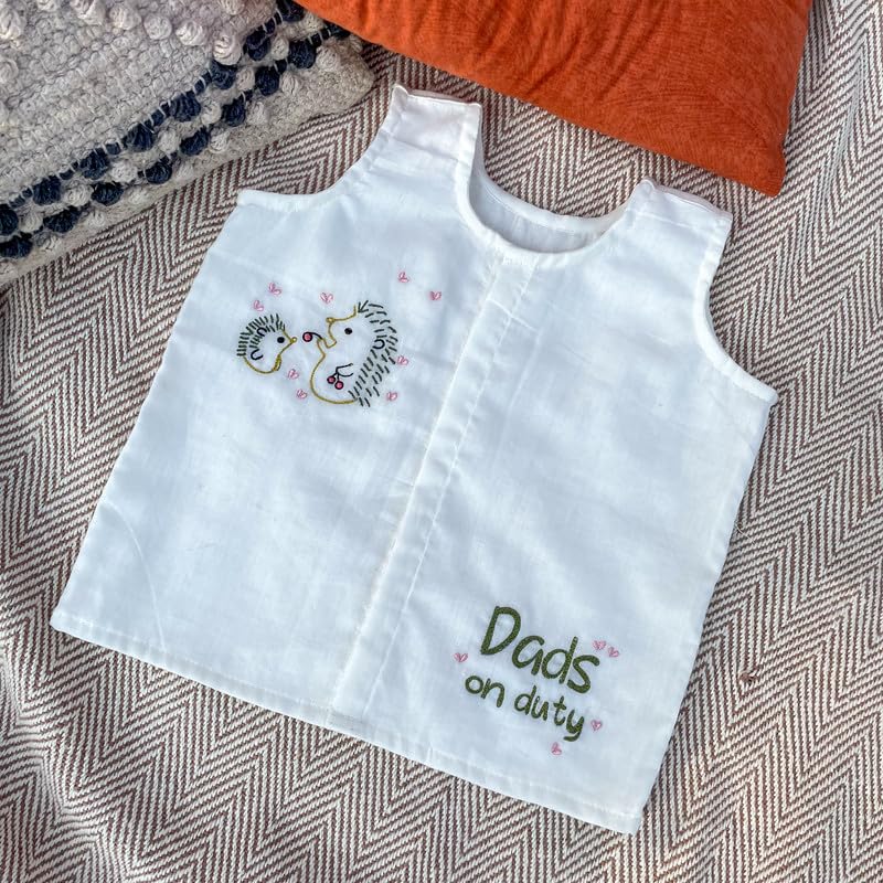Image of Cotton Jhabla Set for Infants and Toddlers | Snap Buttons Jabla |Soft Mulmul |Breathable and Comfortable | Top with Diaper friendly bottoms