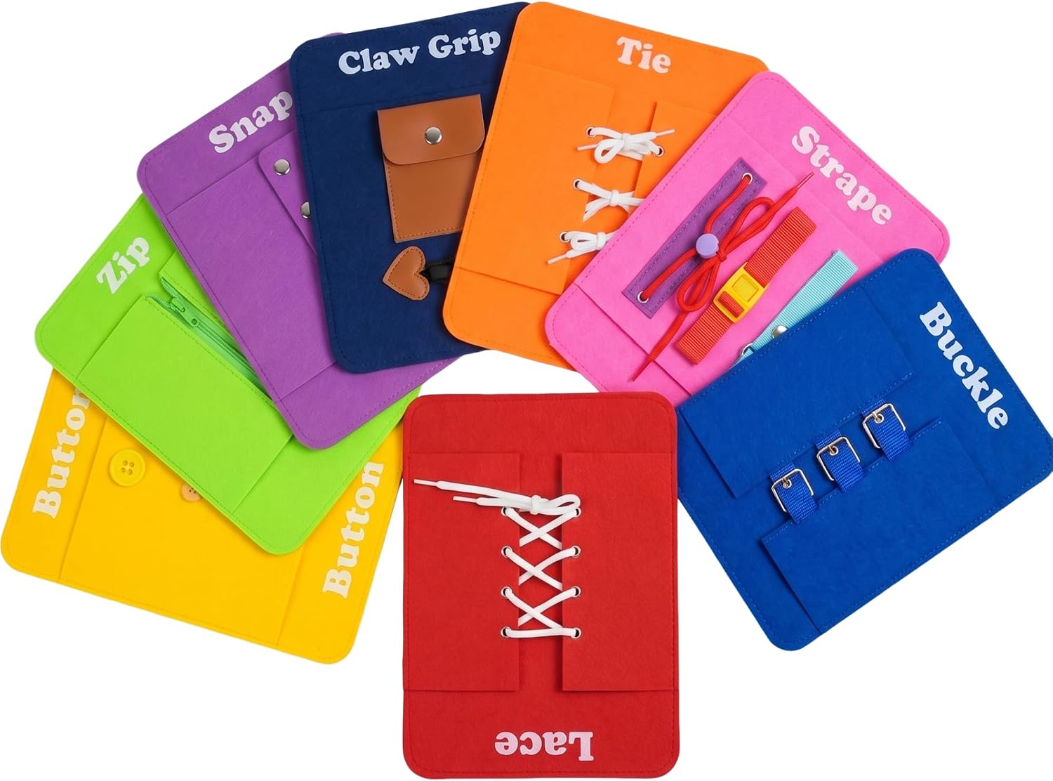 8PCS Montessori Fine Motor Tools for Elderly, Tactile Stimulation Pad Set, Non Slip Soft Texture Activity Mats for Seniors, Calming Sensory Pad Kit for Home Nursing Care, Anxiety Relief