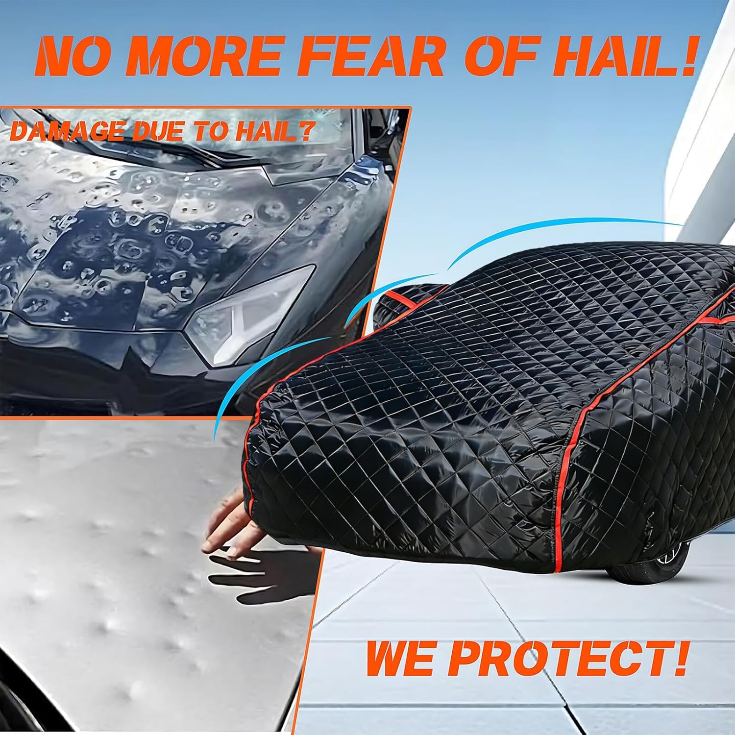 Housse Anti Grele Voiture pour Audi TT Mk2 2006-2014,Protection Grele Voiture,avec Doublure en Coton Epais,Couverture Complète,Toutes Saisons wj517