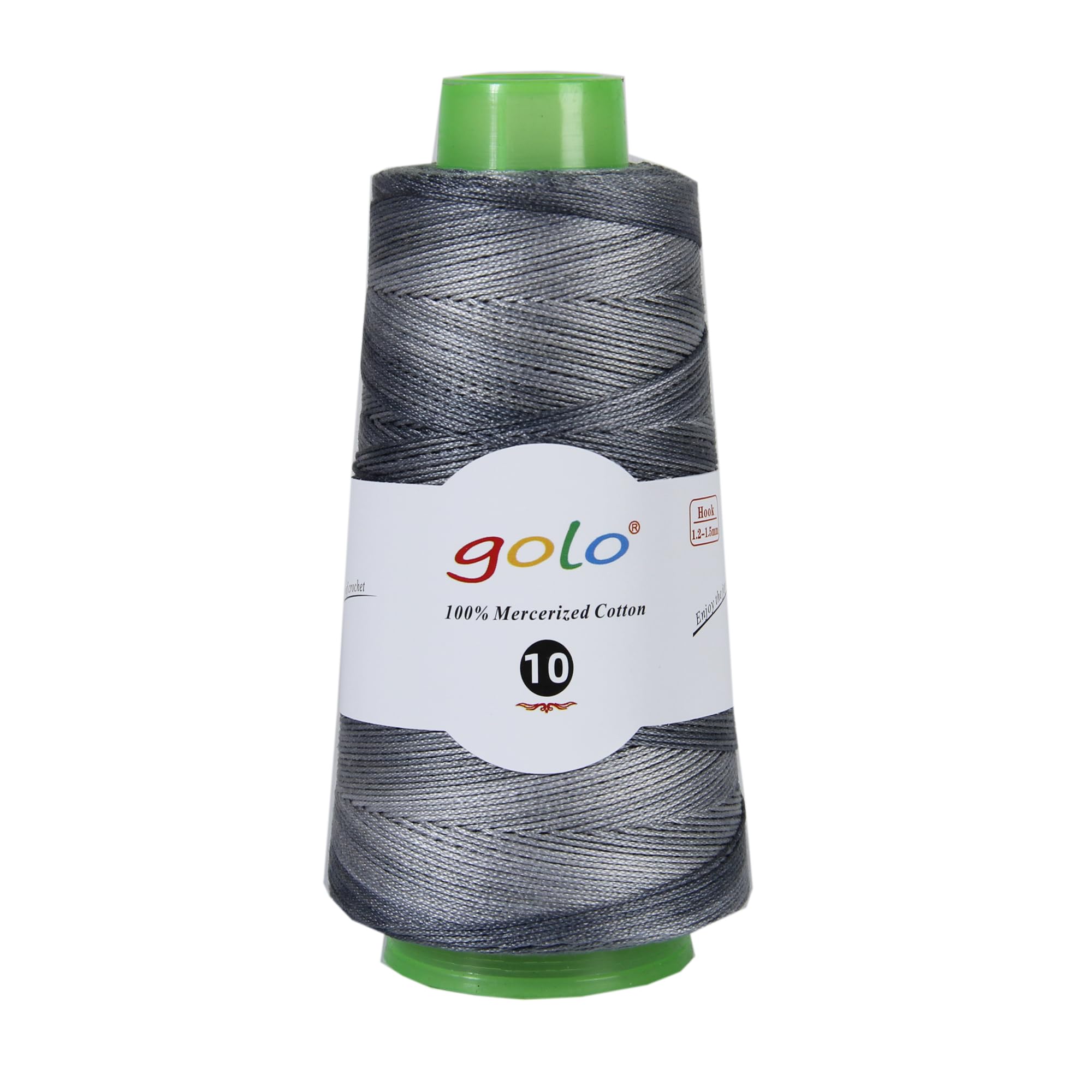golo Crochet Thread Size 10 50g 285mYarn for Hand Knitting Crochet Yarn Rainbow-Colored Thread D09