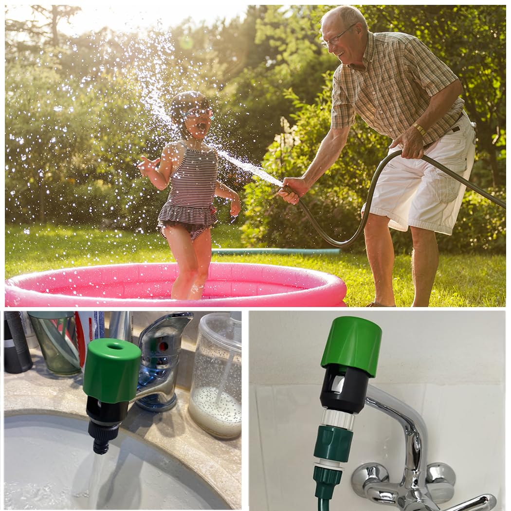 Rubinetto Universale Per Tubo Da Giardino Connettore Per Tubo Da Cucina Adattatore Per Rubinetto Per Irrigazione Strumento Per Irrigazione Miscelatore Connettore Per Tubo Tubo Per Tubo (Verde