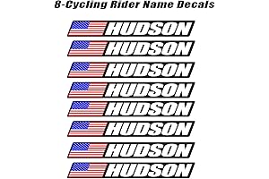 8 Piece Custom Bicycle Frame Name USA Decal Sticker Set for Road/Mountain Bikes