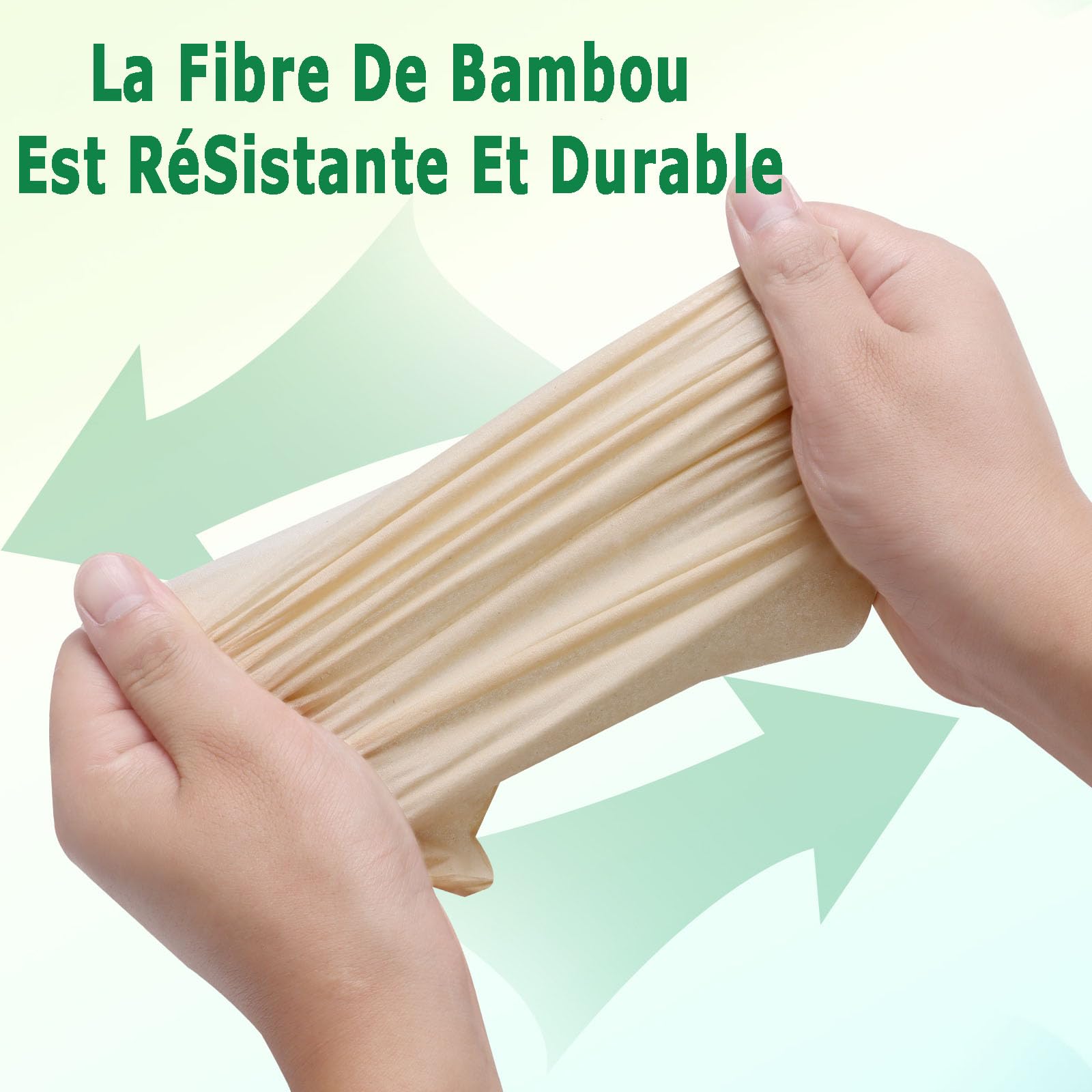 Mouchoirs Papier Boîte | Boîte à Mouchoirs en Bambou | 12 x 135 Mouchoirs | Naturels Non Blanchis | Ultra Doux