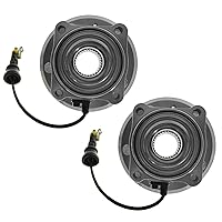 Vista 238 de TRQ Juego de 2 rodamientos de rueda trasera y conjunto de cubo con sensor ABS compatible con Ford Transit Connect 2014-2018