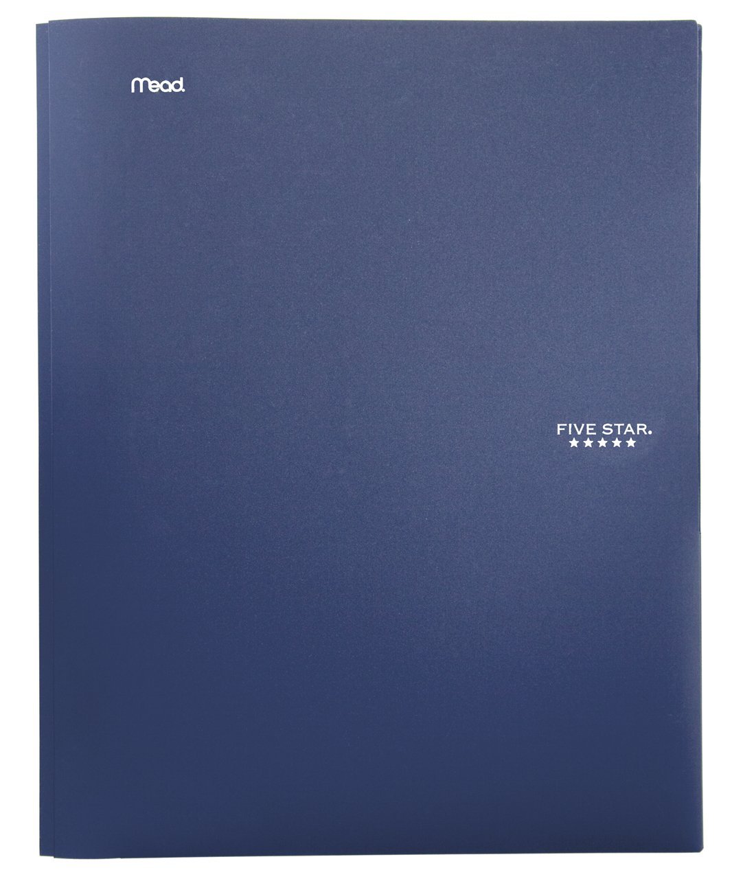 Five Star Stay-Put Pocket Folder, 11.62 x 9.31 x .25 Inches, Navy (72119)