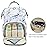 Yusudan Diaper Bag Backpack for Baby Girls, Mom Waterproof Large Nappy Bags for Women (Marble)