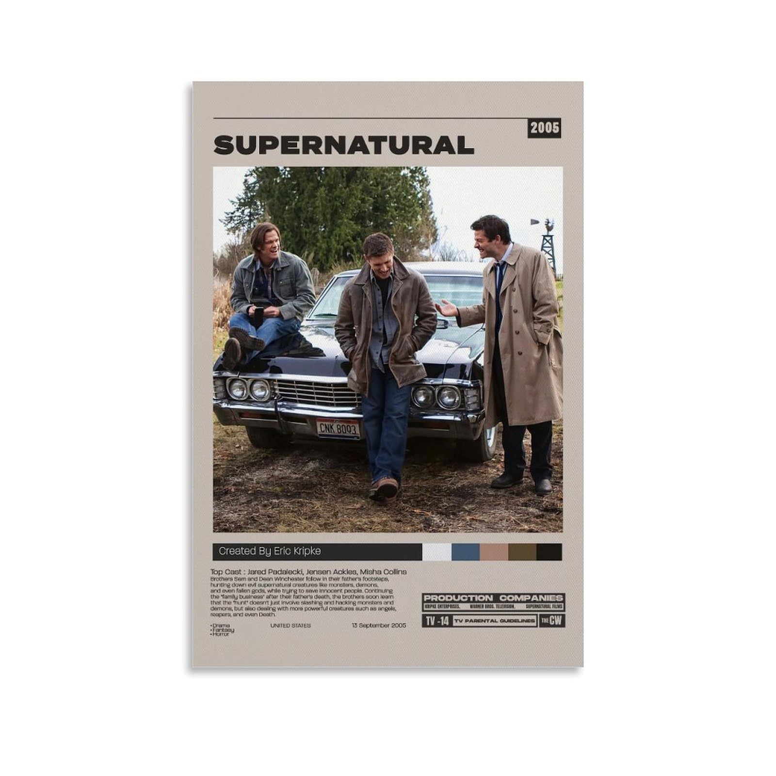 SUPERNATURAL III ポスター Supernatural: Season 3 TV Poster (2007) - 11x17 inches | NEW