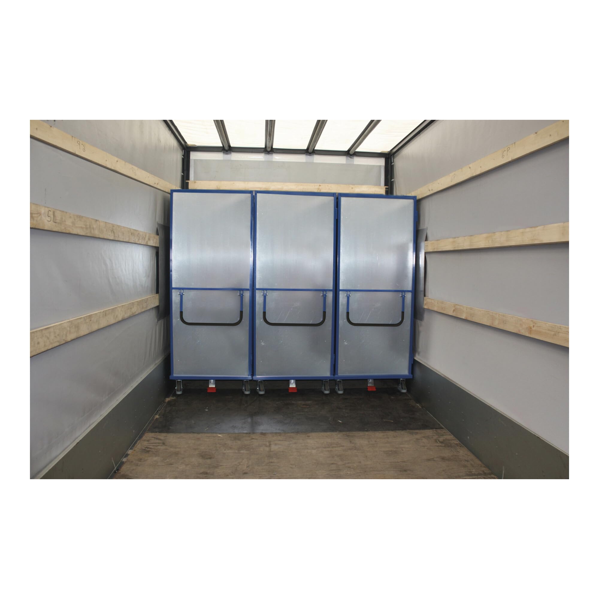 VARIOfit Etagenwagen fest verschweißt 1.045 x 685 mm Stahlblechwände 4 Etagenböden Doppelflügeltür mit Drehgriff-Verschluss