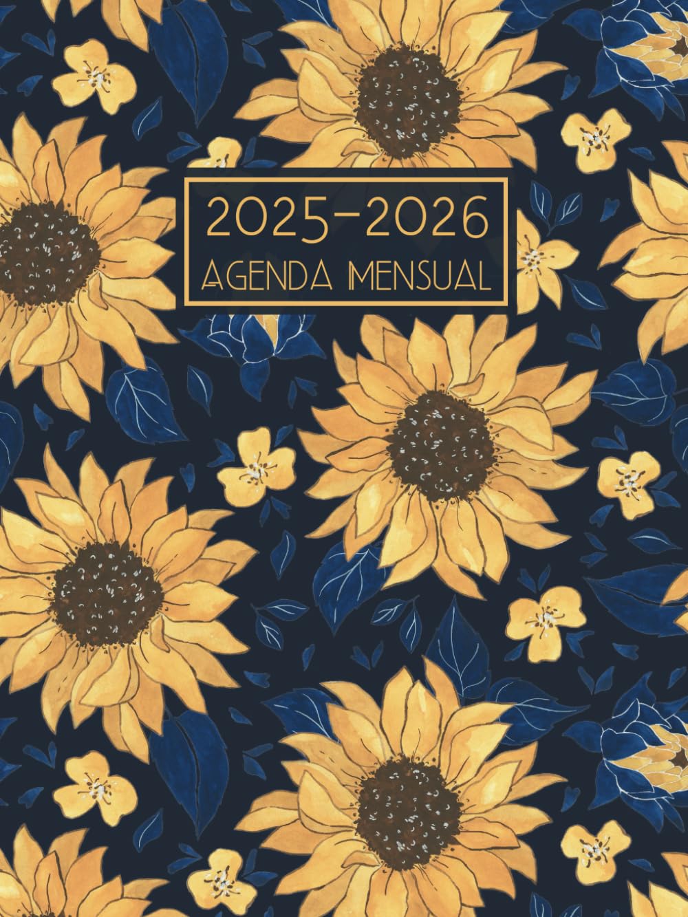 Agenda Mensual 2025-2026: 24 Meses Planificador Organizador de Enero 25 a Diciembre 26 || 2 Años Calendario con Vacaciones Españolas - 1 Mes para 2 Páginas - Formato Grande