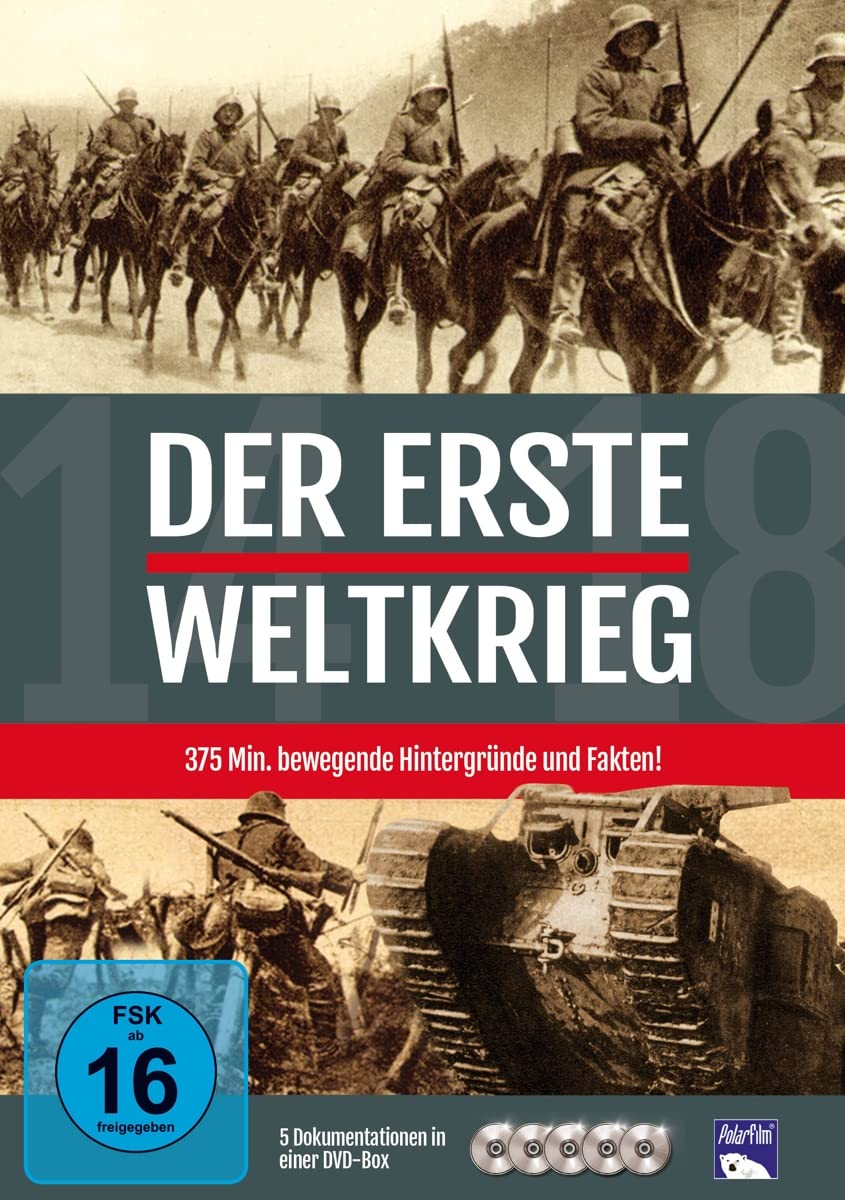 Primera Guerra Mundial DVD para estudiar la historia europea con 5 discos alemanes