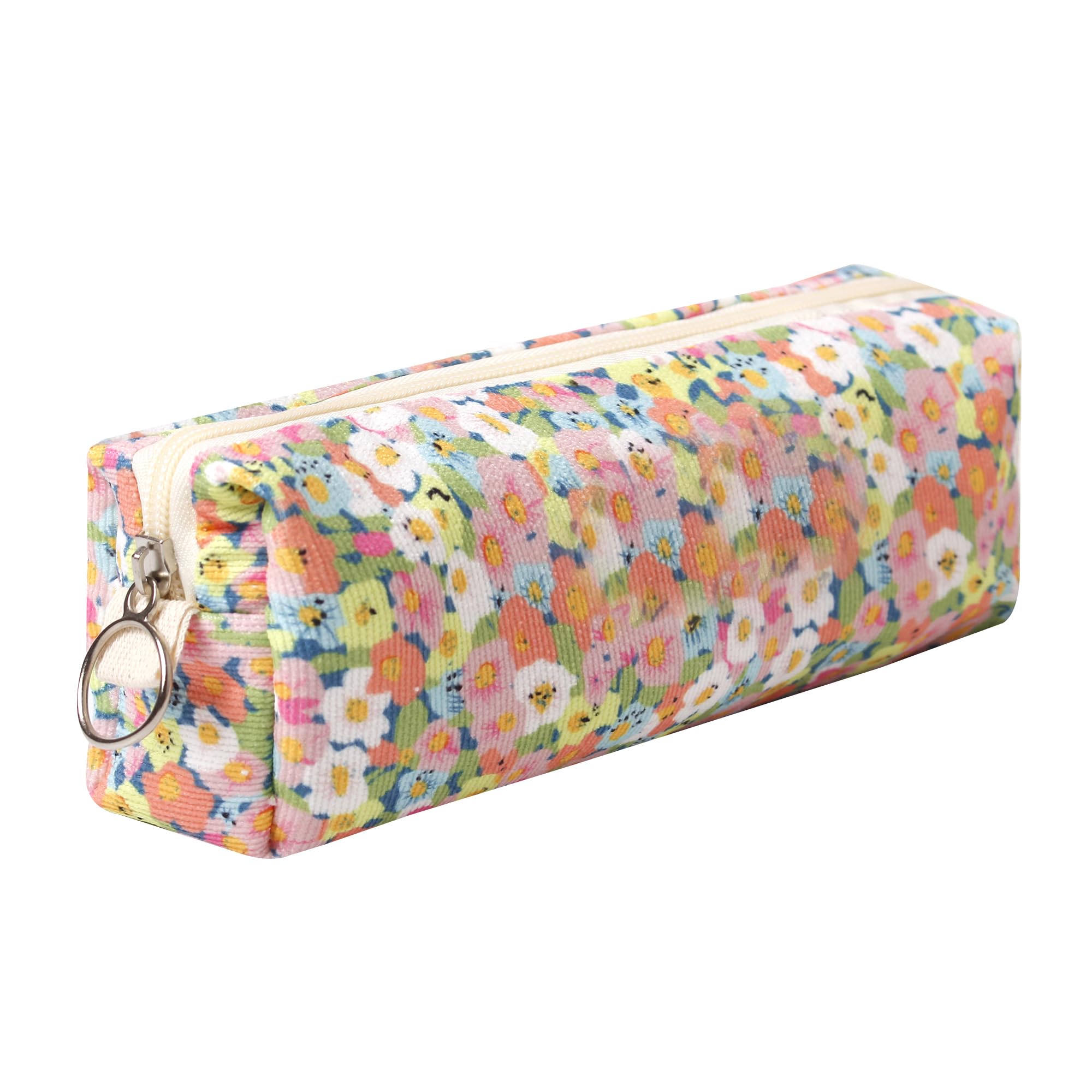 Cute Pencil Case Aesthetic Student Pencil Pouch Coin Pen Pouch Cosmetic Bag Office Stationery Organizer For Kids Teen School (V) — image 1
