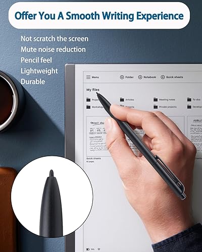 Miniatura 2 de EMR - Juego de puntas de lápiz capacitivo, 10 puntas de repuesto para rotulador notable, bolígrafo Kindle Scribe