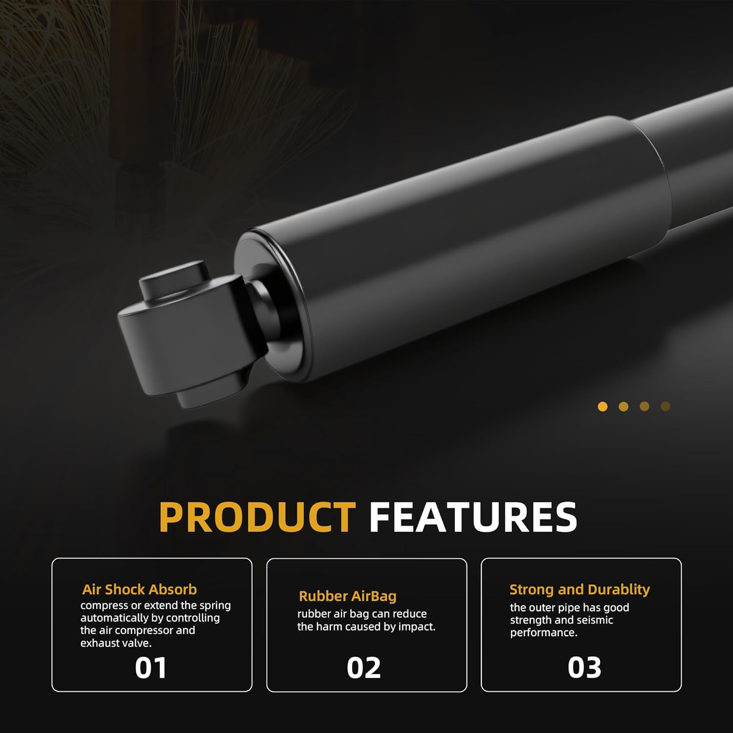 37289 2PCS Rear Suspension Shock Absorbers Struts, the Rear Shock Struts Compatible with Toyota RAV4 2006-2018#OE 37289