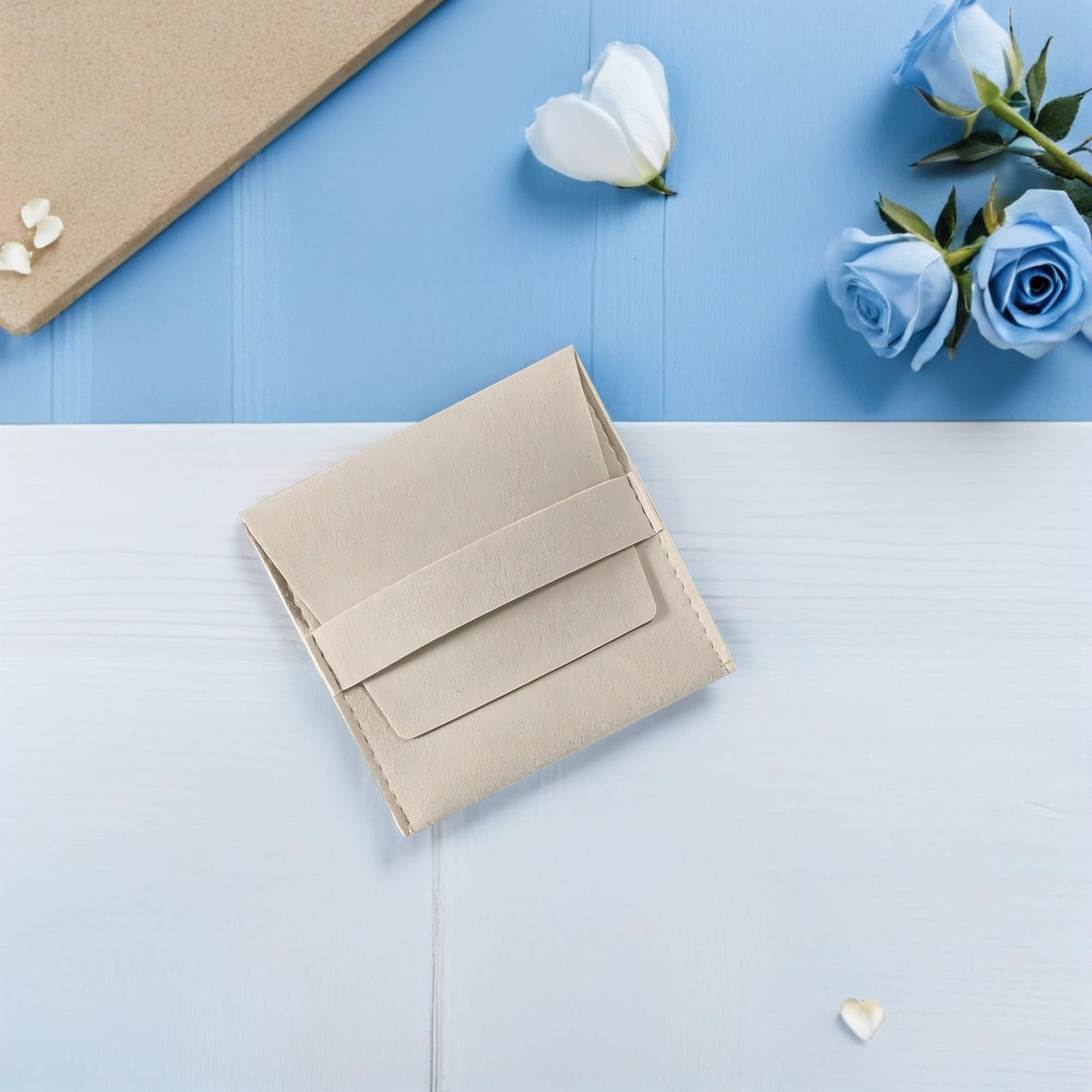 120 Estuches de Microfibra para Joyas con Banda Fija, Estilo, Doble Forro de Vellón, Bolsa Pequeña para Collares y Anillos en Uso Diario