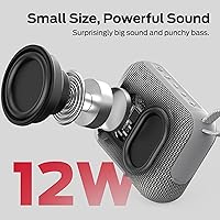 Vista 2 de Monster Cube 1 Portable Bluetooth Speaker, IP68 Waterproof, Bluetooth 6.0, 20H Playtime, Powerful Stereo Sound, Speaker for Home, Outdoors and