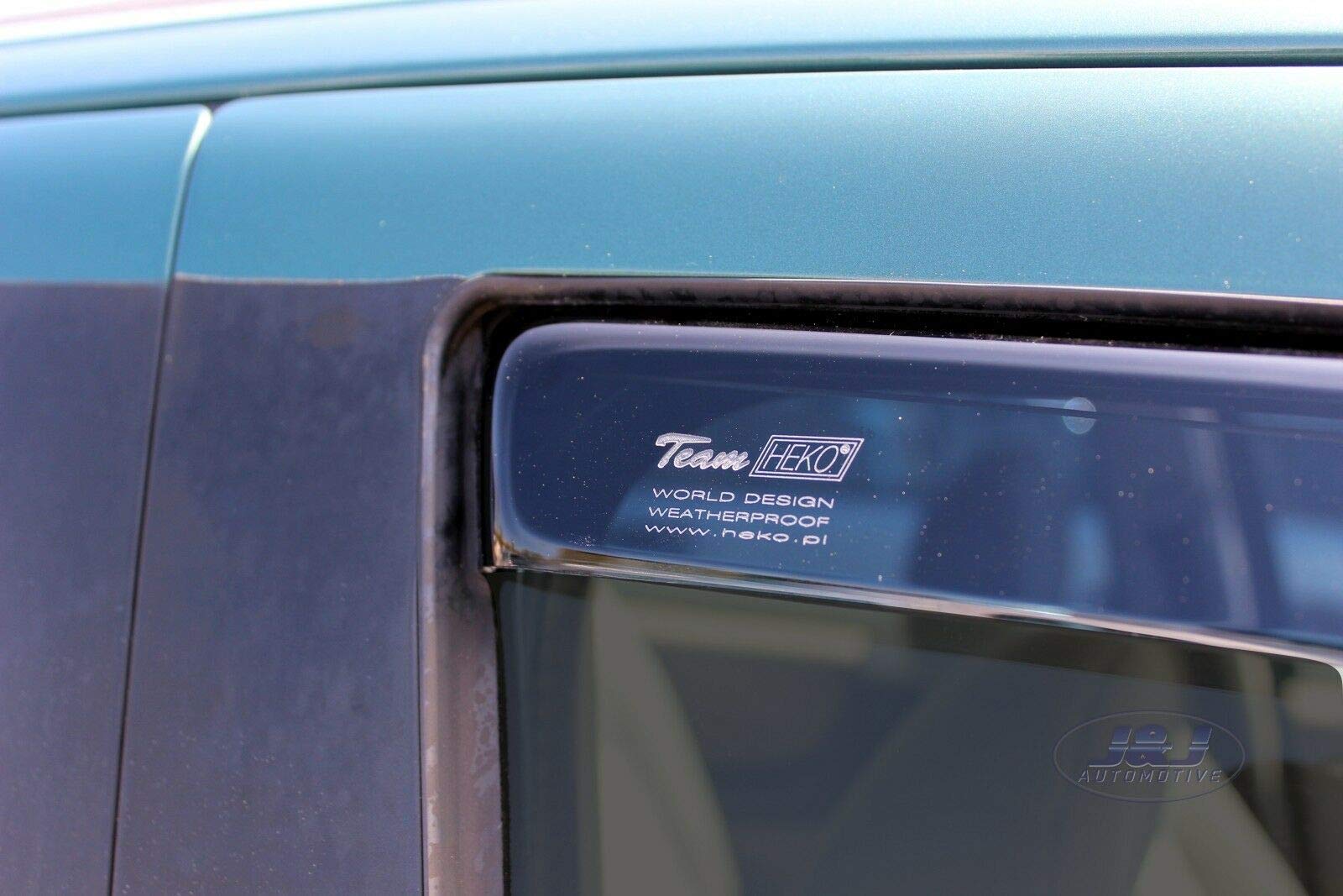J&J AUTOMOTIVE Windabweiser passend für Opel Zafira A 5-Türer 1999-2005 4tlg, Heko Regenabweiser Vorne Hinten Getönt Dunkel Passform