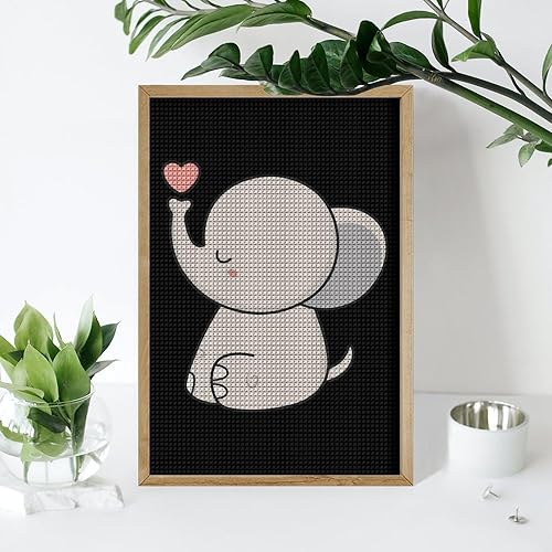 Miniatura 7 de Kawaii Cute Elephant Diamond Art Painting Kits Full Square Drill DIY Picture Art Crafts for Home Wall Decor