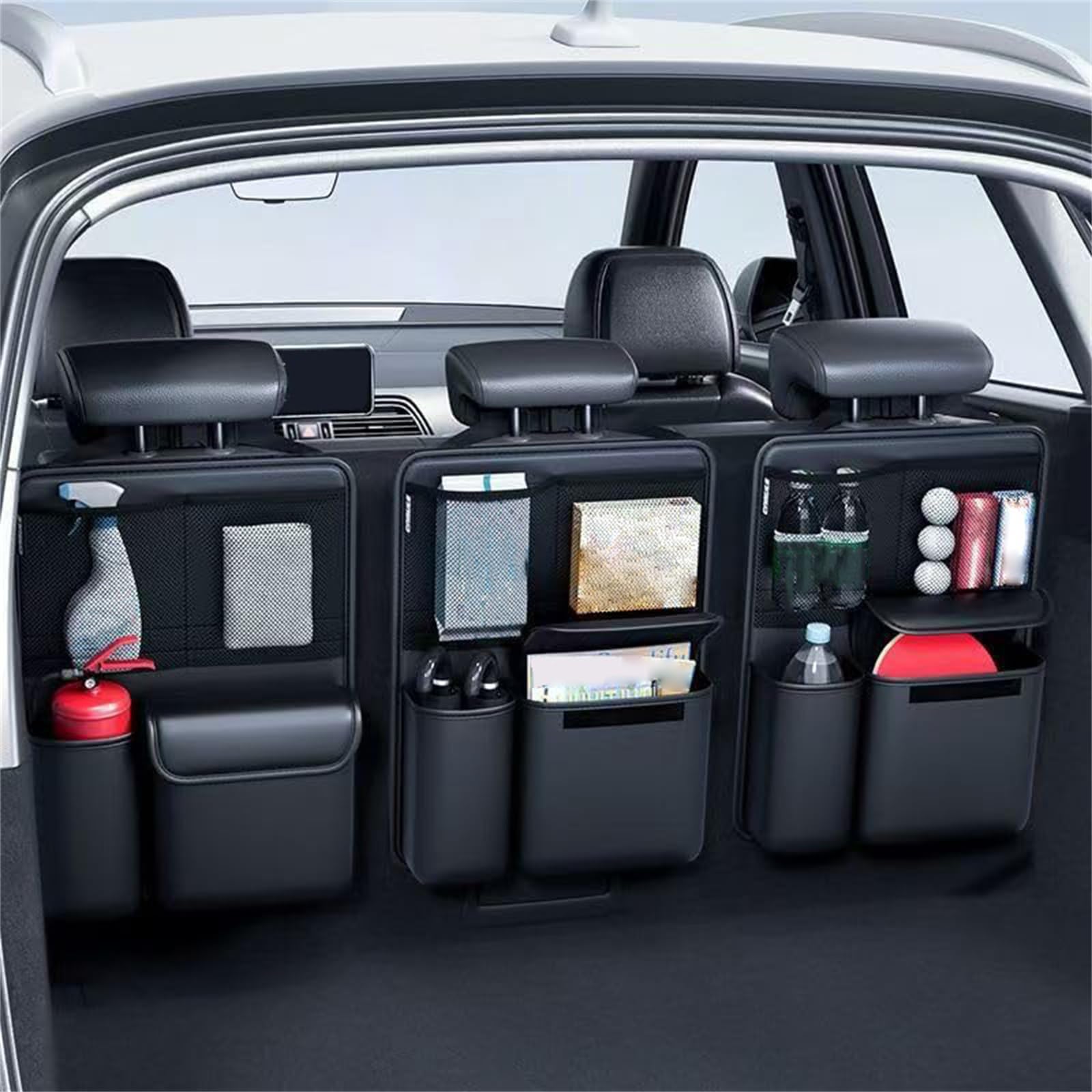Organizador Maletero Coche para Forthing Yacht DFSK Forthing 4 U-Tour 2022-2025, Bolsa de Almacenamiento de Coche Gran Contenedor Cesta Plegable e Impermeable Accesorios,C/3Pcs