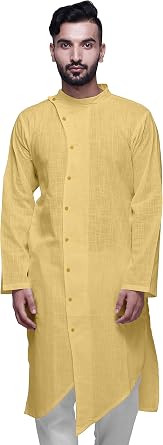 Atasi Two Long Button Down Kurta for Boys Solid Festive Clothing Ethnic Mens Wear
