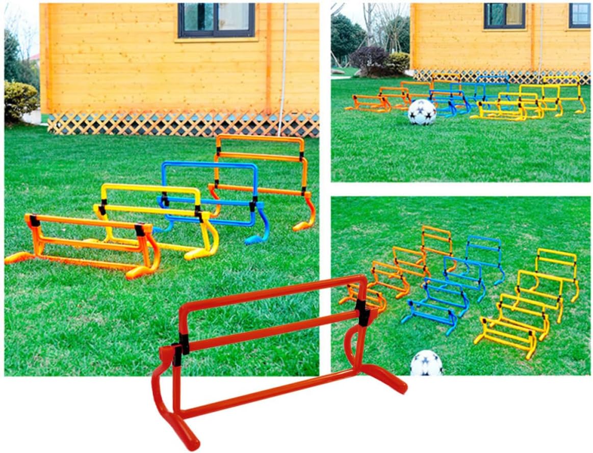 Kichvoe Removable Training Hurdles for Exercise with Ultra-Stable Base and Pp Material, Soccer Field Equipment for Athletes Practicing Football and Track and Field, for Soccer Party