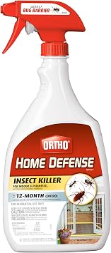 Ortho 0196410 Home Defense MAX Insect Killer Spray for Indoor and Home Perimeter, 24-Ounce Ant, Roach, Spider, Stinkbug & Centipede Killer