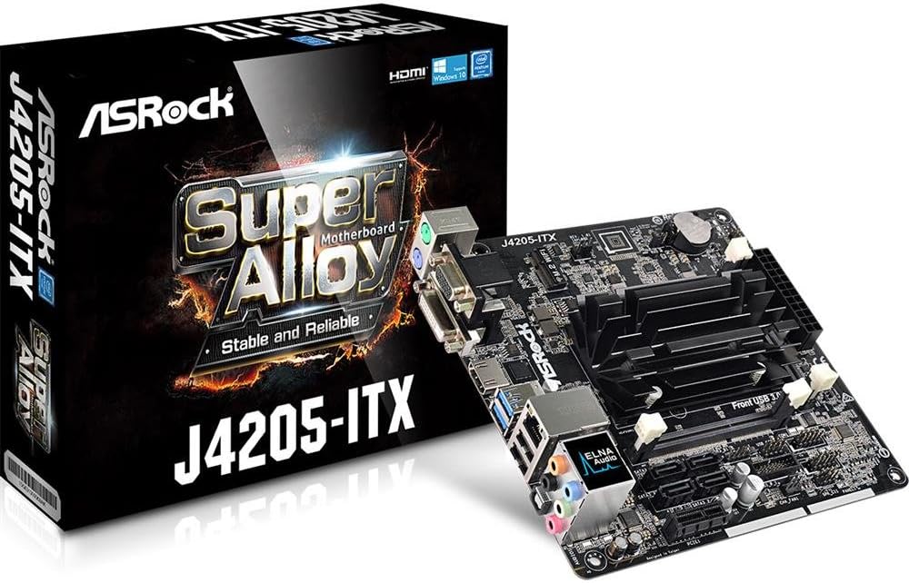ASRock J4205-ITX Apollo Lake SOD/U3/4S3 M-ITX Motherboard - Grey