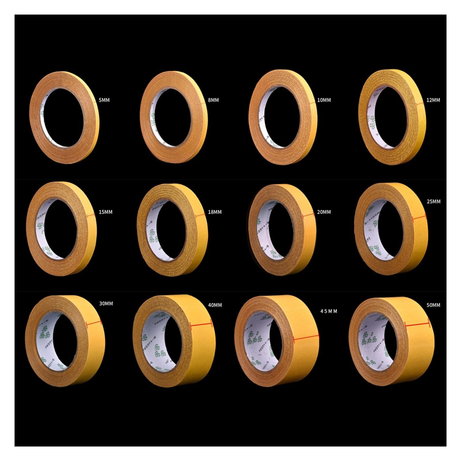 DAVBIR 20M taśma dwustronna siatka o wysokiej lepkości przezroczysta dwustronna taśma siatkowa taśma samoprzylepna z włókna szklanego perfection (Size : 20M, Color : 50mm)