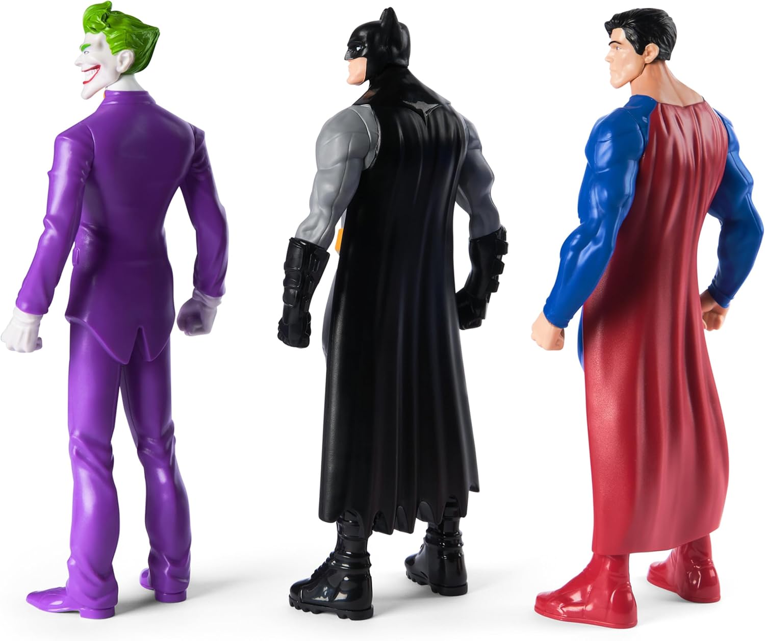 DC Comics The Joker, Batman, and Superman Action Figure 3-Pack, Kids Toy Gifts for Boys and Girls Ages 3 and Up