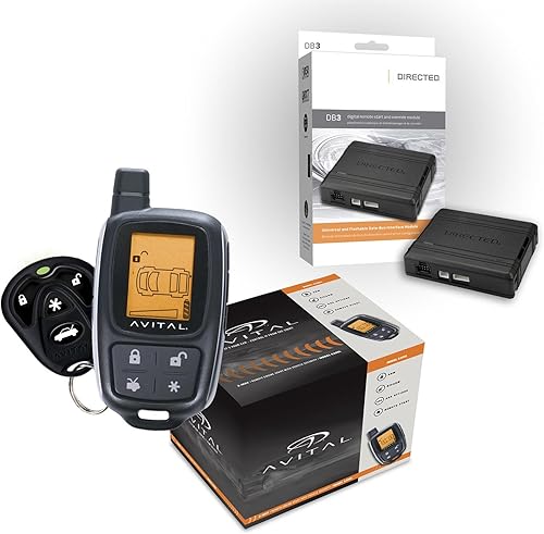 Click & ADD Combo de 2 piezas: Avital 5305L LCD de 2 vías de arranque remoto y alarma, dirigido DB3 XPressKit DEI Databus ALL Combo Bypass/Interfaz