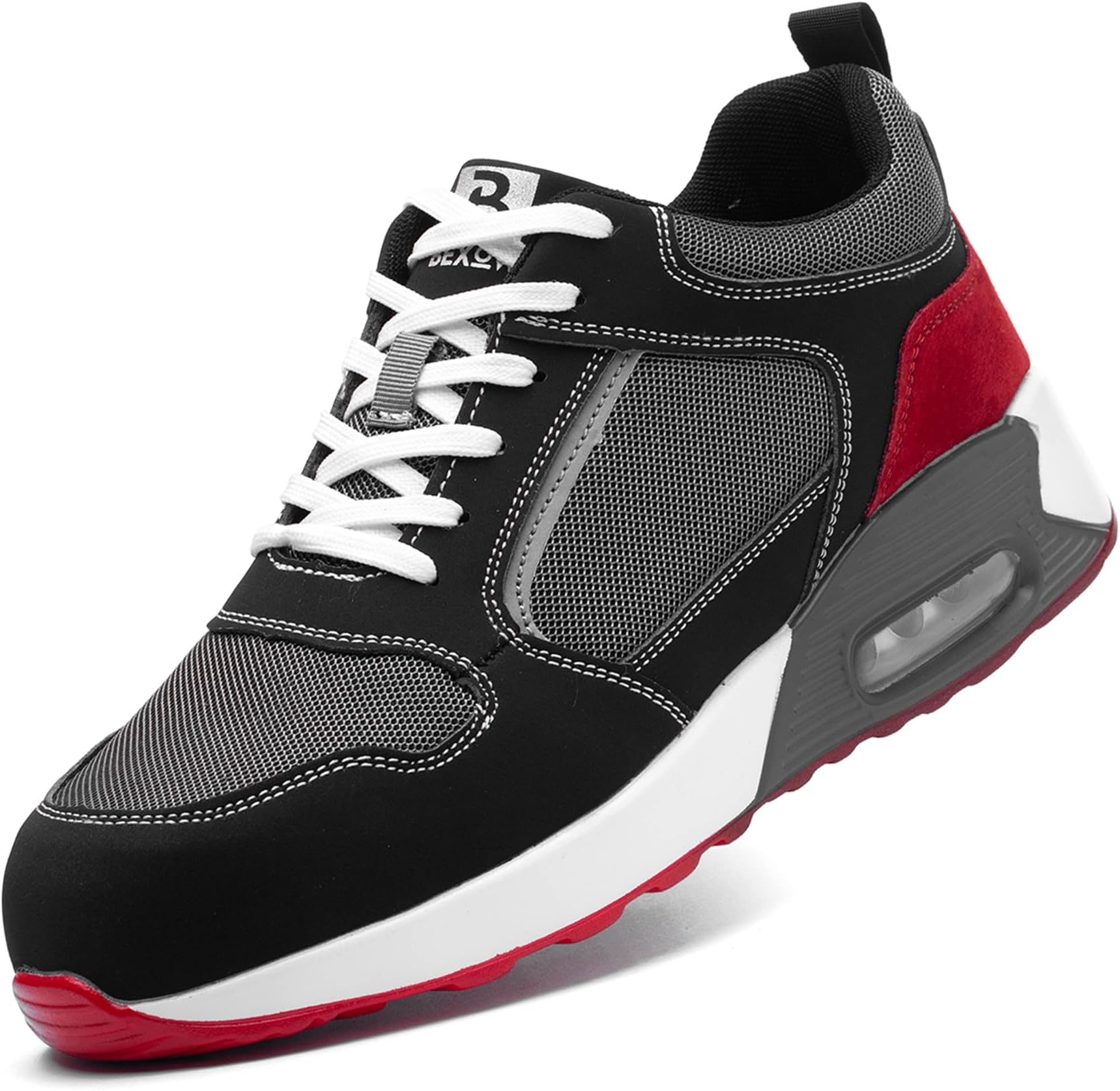 Safety Shoes Steel Toe Lightweight Work Sneakers for Men and Women Kevlar Midsole Slip Resistant Industrial Footwear